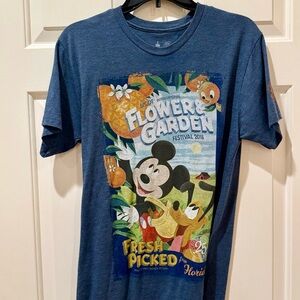 Disney Parks Gray 25th Anniversary Flower and Garden Festival T-Shirt